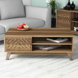 Hanah Home Inci - Walnut Mesa de Centro